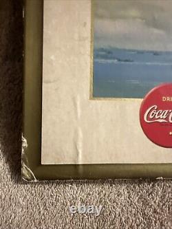 1940s COCA COLA NAVY MILITARY ADVERTISING SIGN