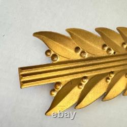 1940s Coca-Cola Bottle Emblem Gold Leaf Tin Sign Coke Button Kay Frame Art Deco