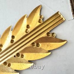 1940s Coca-Cola Bottle Emblem Gold Leaf Tin Sign Coke Button Kay Frame Art Deco