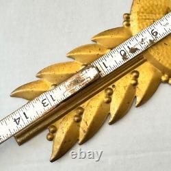 1940s Coca-Cola Bottle Emblem Gold Leaf Tin Sign Coke Button Kay Frame Art Deco