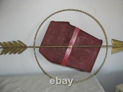 1940s Coca-Cola Gold Arrow Sign with Ice Chest Advertising