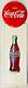 1947 Coca-Cola Pilaster Sign Old Soda Pop Bottle A-M 2-47 & 16 COKE Button AM92