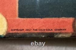 1947 Coca-Cola Santa Claus Cardboard Standee Display Original McCandlish