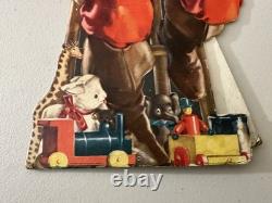 1947 Coca-Cola Santa Claus Cardboard Standee Display Original McCandlish