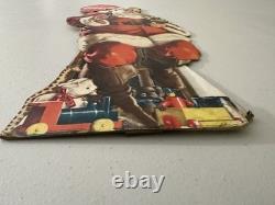 1947 Coca-Cola Santa Claus Cardboard Standee Display Original McCandlish