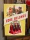 1947 Original Cocacola Take Some Home Cardboard Easel Sign Great Condition