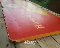 1947 Vintage Coca-Cola Cardboard Sign Poster Advertising