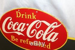 1948-50s Coca-Cola Menu Board Made in Canada Tin Chalk Board Sign