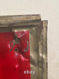 1948 Coca Cola Sign Painted Metal Vertical RS Co. Have A Coke