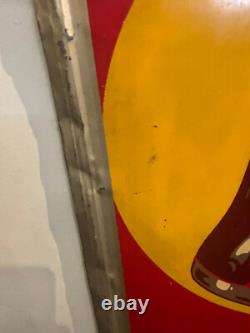 1948 Coca Cola Sign Painted Metal Vertical RS Co. Have A Coke
