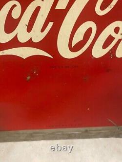 1948 Coca-Cola Vertical Yellow Sun Dot 55x 19 Sign Have a Coke Gas OIL SODA