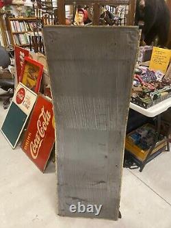 1948 Coca-Cola Vertical Yellow Sun Dot 55x 19 Sign Have a Coke Gas OIL SODA