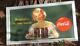1949 VINTAGE GREEN COCA COLA HOSPITALITY IN YOUR HANDS FRAMED SIGN 3' x 1' 8