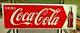 1950 Original Coca Cola Tin Sign with Bottle