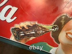 1950's 10' Coca-Cola COKE Masonite Building Advertising Sign Watch Video