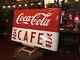1950's Coca Cola COKE Porcelain 43 Vintage Cafe Sign Watch Video