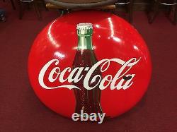 1950's Coca Cola COKE Porcelain Sign 36 Vintage Advertising Watch Video