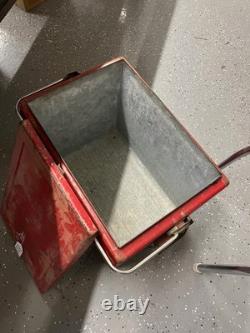 1950's Coca-Cola Cooler 17.5 wide, 16 in high, 13 in deep