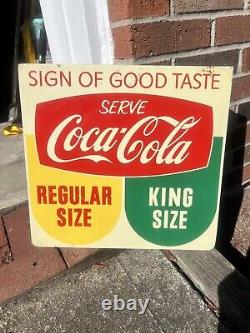 1950's Coca Cola King Size Sign