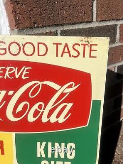 1950's Coca Cola King Size Sign