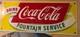 1950's Original COCA COLA FOUNTAIN SERVICE Soda PORCELAIN ADVERTISING Sign