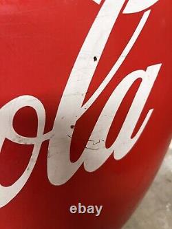 1950's Vintage Coca-Cola Soda Advertising Porcelain Round Button 24
