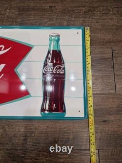 1950s/60s Coca-Cola Sign of Good Taste Fishtail Sign STUNNING NOS Condition