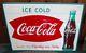 1950s COCA-COLA Metal FISHTAIL SIGN. Refreshing Feeling. NOS & NICE