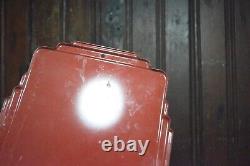 1950s COME IN FOR COCA COLA IN BOTTLES ART DECO EMBOSSED PAINTED METAL DOOR SIGN