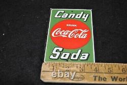 1950s Coca-Cola Candy Soda Porcelain Advertising Sign