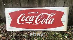 1950s Coca Cola Fishtail Sign