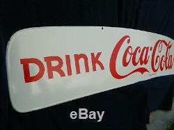 1950s Coca Cola Porcelain Sign Delivery Truck Header NEW OLD STOCK Minty Coke