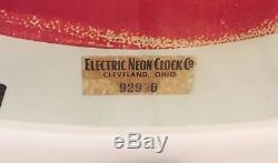 1950s DRINK COCA COLA SIGN OF GOOD TASTE NEON OUTDOOR CLEVELAND ELECTRIC CLOCK