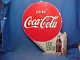 1950s DRINK Ice Cold COCA COLA 2 Sided FLANGE Advertising SIGN