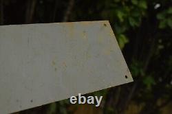 1950s DRINK LIME COLA SODA POP DEALER PAINTED METAL SIGN COUNTRY STORE COKE RUST