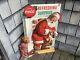 1950s Original COCA-COLA 3-D Santa Claus Christmas Coke Store Display Soda Sign