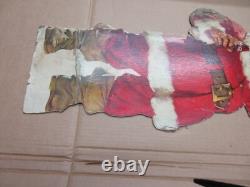 1950s Season Coca Cola Holiday Santa Christmas Cardboard Sign
