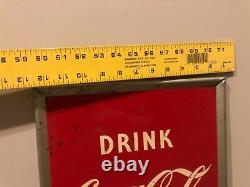 1951 Coca Cola bottle sign mint condition