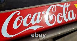 1952 Canadian Coca-Cola porcelain door push pushbar sign Coke FREE SHIPPING