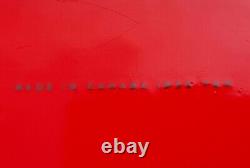 1952 Canadian Coca-Cola porcelain door push pushbar sign Coke FREE SHIPPING