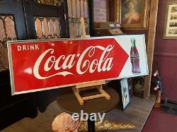 1953 Coca-Cola COKE 54 Tin Embossed Advertising Sign Watch Video