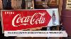 1953 Coca Cola Coke Tin Embossed Advertising Sign For Sale 1 395