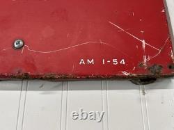 1954 Giant Coca-Cola Metal Sign 108 X 40