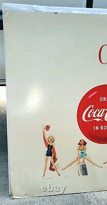 1955 Coca-cola Large Cardboard Coke Time Truck Poster 66 X 32