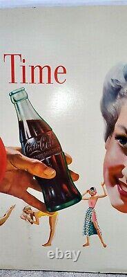 1955 Coca-cola Large Cardboard Coke Time Truck Poster 66 X 32