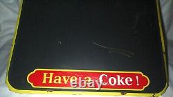 1955 Vintage Canada Coca Cola Soda Metal Chalk Menu Board Sign Non Porcelain USA