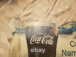 1956 Coca Cola Advertising Sign 48 State Birds