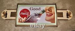 1957 Coca Cola Cardboard In Deluxe Curved Kay Frame And Sprite Boy Wings