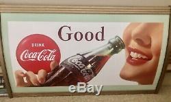 1957 Coca Cola Cardboard In Deluxe Curved Kay Frame And Sprite Boy Wings
