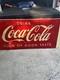 1957 Coca Cola Metal Sign